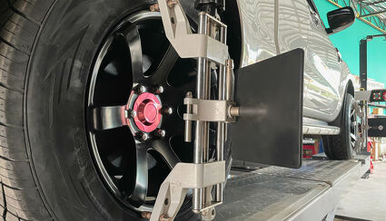 Image of  wheel alignment  Capital Tyres Hamilton - Drive through service