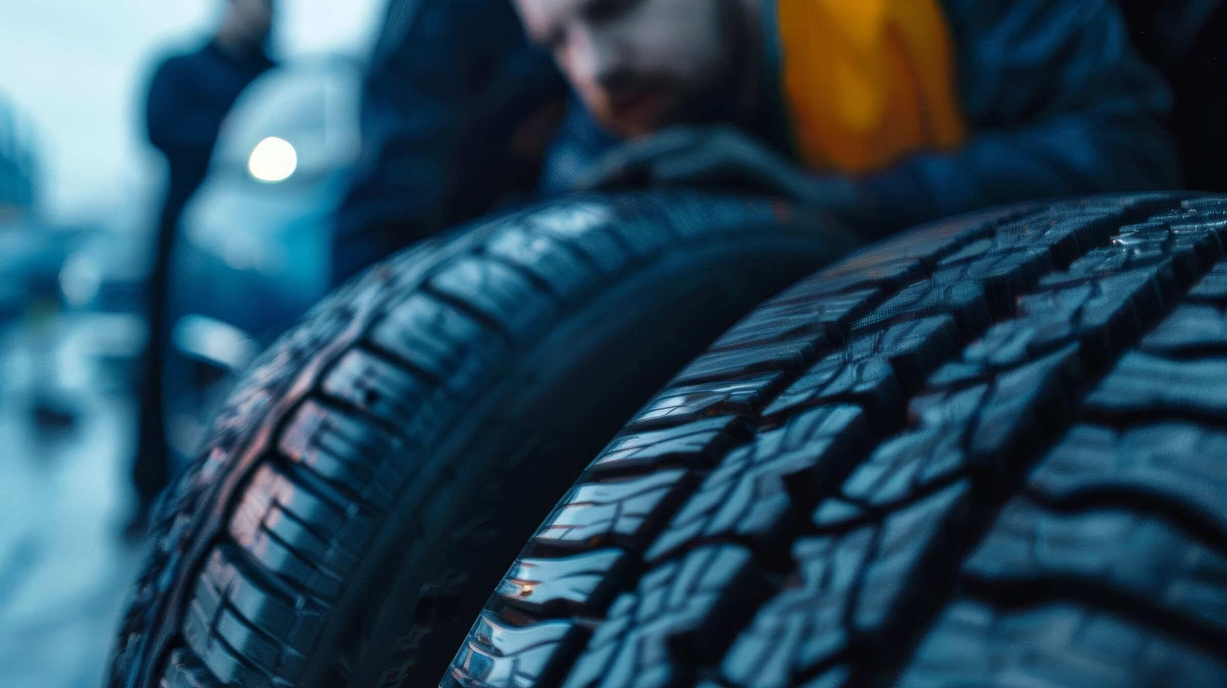Close Up of a Tire Being Changed by a Mechanic